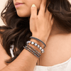 Neon Black | Rainbow Supernova | Silver | Galaxy Glass Charmballa Bracelet